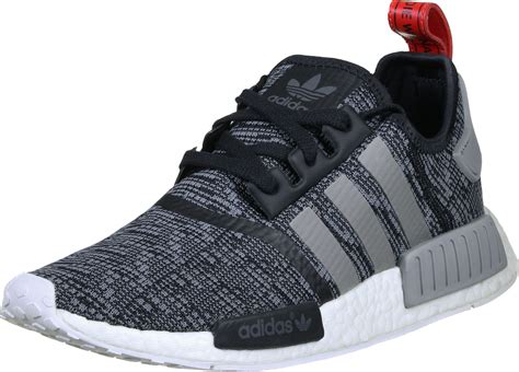 adidas nmd grau meliert schwarz|Adidas NMD r1 grey.